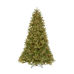 10 ft. Pre-Lit Downswept Douglas Fir Artificial Christmas Tree with Clear Lights