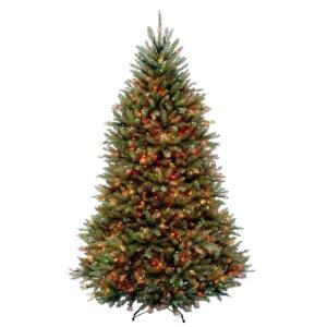 7.5 ft. Dunhill Fir Artificial Christmas Tree with Multi-Color LED Light