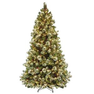 6.5 ft. Wintry Pine Medium Artificial Christmas Tree with Clear Lights