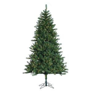 7.5 ft. Pre-Lit Electrified Pole Hawthorne Pine Artificial Christmas Tree