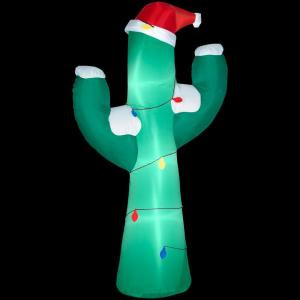 7 ft. Airblown Inflatable Lighted Christmas Cactus