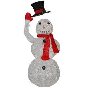 40 in. Pre-Lit Animated Snowman
