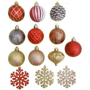 Snowberry 2.3 in. Shatter-Resistant Ornaments (101-Piece)