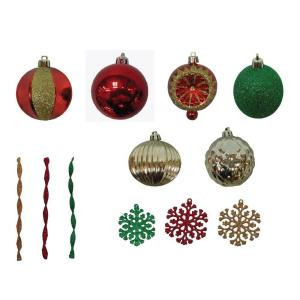 Assorted Shatter Resistant Ornaments (100-Pack)