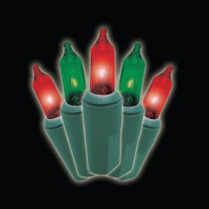 150-Light Red/Green 8 Function Chasing Set with Green Wire