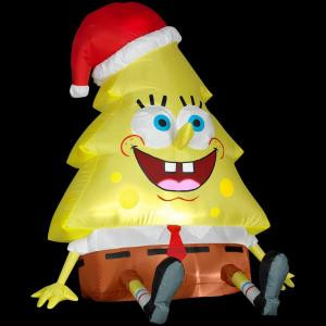 4 ft. Airblown Inflatable Lighted Sponge Bob