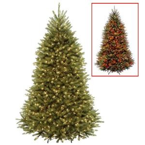 6 ft. Dunhill Fir Artificial Christmas Tree with Dual Color LED Lights