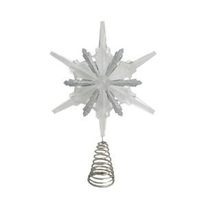 Holiday Frost 13 in. Christmas Acrylic Snowflake Tree Topper