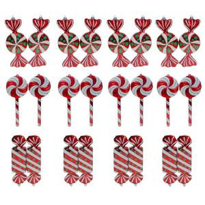 8 in. Candy and Lollipop Ornament (24-Piece)