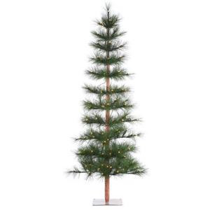 6 ft. Pre-Lit Washington Pine Artificial Christmas Tree with Clear Lights