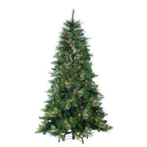 7 ft. Pre-Lit Norwood Spruce Artificial Christmas Tree with Clear Lights