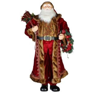 4 ft. Santa in Red and Gold