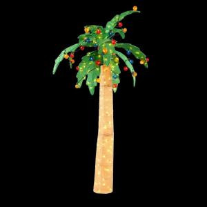 6 ft. Lighted Tinsel Palm Tree