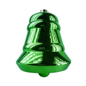 15.3 in. Shiny Green Large Bell Shatterproof Ornament