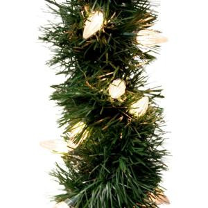 18 ft. Pre-Lit Holiday Classics Garland with Clear Lights