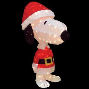 42 in. 3D Soft Tinsel XL Santa Snoopy