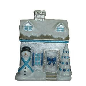 Holiday Frost 9.75 in. Snow Covered Christmas Village
