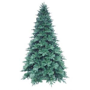 9 ft. Pre-Lit LED Blue Noble Spruce Artificial Christmas Tree with Warm White Lights