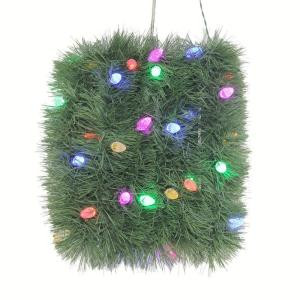 18 ft. LED Pre-Lit Roping Garland with Clear and Multi-Color C6 Lights