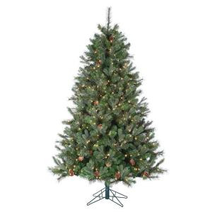 6.5 ft. Pre-Lit Natural Cut Jefferson Pine with Clear Lights