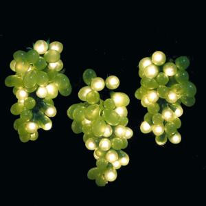 100-Light Micro Bulb Cluster Green Grape Light Set