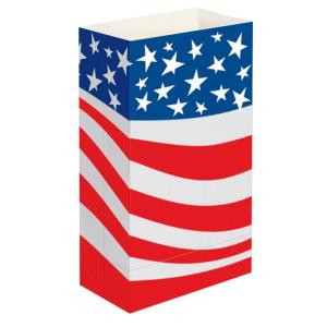 Americana Flag Luminaria Bags (Set of 12)