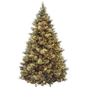 8 ft. Carolina Pine Artificial Christmas Tree with Clear Lights
