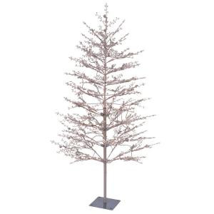 5 ft. Pre-Lit LED Brown Winter Berry Branch Tree with C4 Color Choice Lights