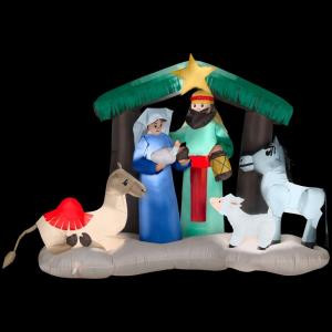 6 ft. Airblown Inflatable Lighted Nativity Scene