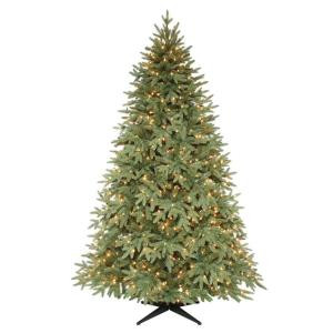 7.5 ft. Pre-Lit Sterling Fir Quick-Set Artificial Christmas Tree with SureBright Clear Lights