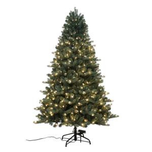 7.5 ft. Pre-Lit LED Multi-Function Artificial Christmas Tree with 600 Lights
