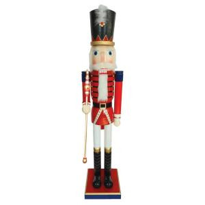 60 in. Red Royal Guard with Sword Nutcracker