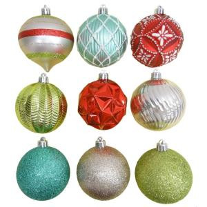 Frosted Traditions 3 in. Shatter-Resistant Ornaments (75-Piece)