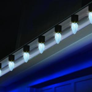 C9 15-Light LED Faceted Pure White Amazing Light Show