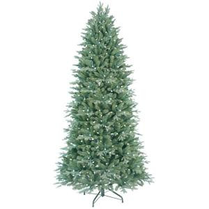 7.5 ft. Pre-Lit LED Just Cut Deluxe Aspen Fir Artificial Christmas Tree with Color Choice Lights