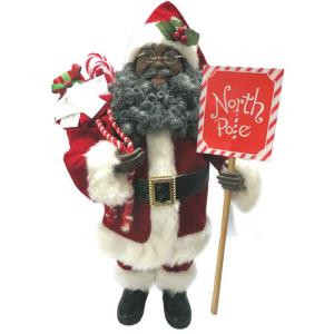 15 in. African American North Pole Santa