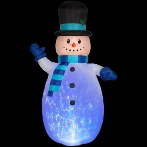 12 ft. Inflatable Kaleidoscope Snowman