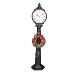 24 in. Holiday Clock with LED Light