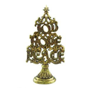 18 in. Gold Beaded Tree Tabletop Decoration