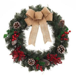 18 in. Decorated Artificial Wreath (Pack of 6)