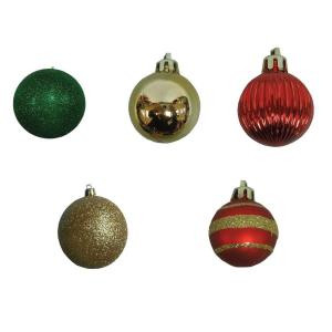 35 mm Red, Gold and Green Mini-Ornament (Set of 20)