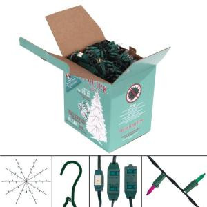 Multi-Strand Design Whole-Tree Kit with 750 Multi-Color Lights and 9 ft. , 9 Outlet Cord