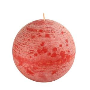 4 in. Tibetan Red Scented Frozen Ball Candle (2-Box)