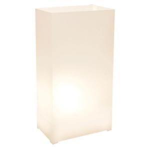 Plastic Luminaria Lanterns in White (Set of 12)