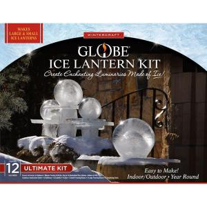 8 in. - 12 in. Globe Ice Lantern Ultimate Kit with Candles