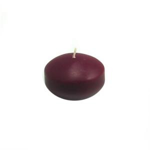 1.75 in. Burgundy Floating Candles (Box of 24)