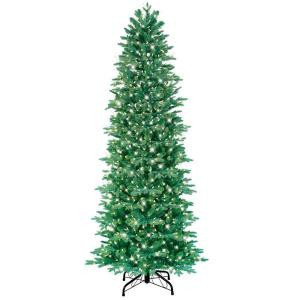 7.5 ft. Pre-Lit Just Cut Aspen Fir Artificial Christmas Tree with Clear Lights