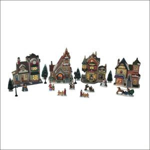 15.87 in. Ceramic Village Set (20-Piece)