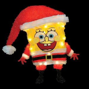 18 in. Tinsel SpongeBob Santa