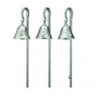44 in. Musical Pathway Silver Bells (Set of 3)